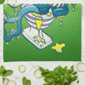 洗面所モンスター キッチンタオル (折り畳み)