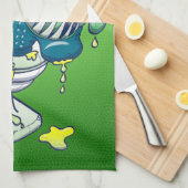 洗面所モンスター キッチンタオル (四つ折り)