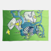 洗面所モンスター キッチンタオル (横)