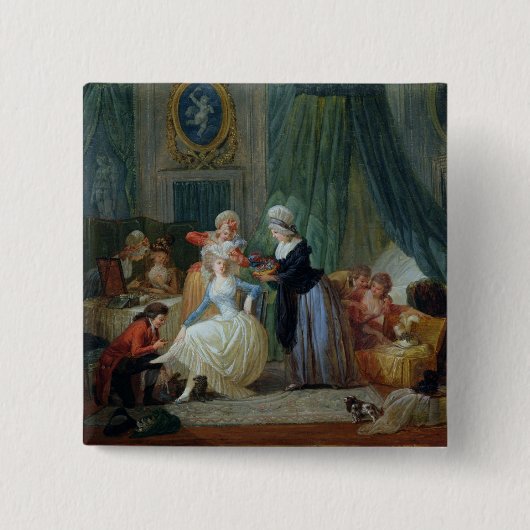 洗面所 缶バッジ (正面)