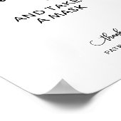 洗顔して仮面の看板を結婚取りなさい ポスター (角)