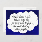 洞察力を持つ人材は必要素晴らしない ポストカード (正面/裏面)