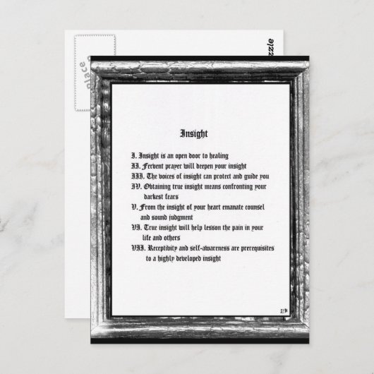 洞察 ポストカード (正面/裏面)