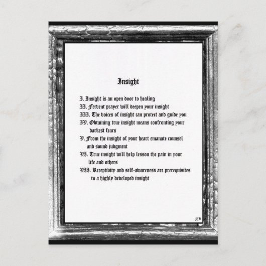 洞察 ポストカード (正面)