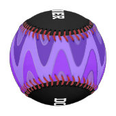 洞波パターン – 紫色の紫+あなたのアイディア 野球ボール (正面)