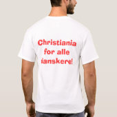 洞穴のgodeのborgerligeのTシャツ Tシャツ (裏面)