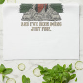 洞窟からの復活 歌詞Tシャツデザイン キッチンタオル (折り畳み)