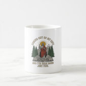洞窟から出てくる復活の歌詞Tシャツデザイン コーヒーマグカップ (中央)