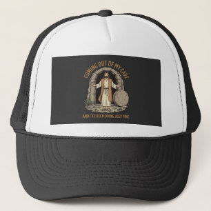 洞窟から出てくる ファニークリスティアン ヴィンテージTシャツ キャップ