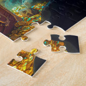 洞窟で宝物を発見した海賊 ジグソーパズル (側面)