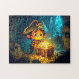 洞窟で宝物を発見した海賊 ジグソーパズル