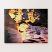 洞窟に怖い顔 ジグソーパズル (横)