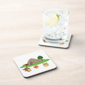 洞窟のコースターセットでかわいいマンガ コースター (右側)