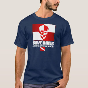洞窟のダイバー-端の服装に住んでいます Tシャツ