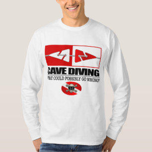 洞窟のダイビング(ラインマーカー) Tシャツ