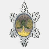 洞窟のドラゴン2016年 スノーフレークピューターオーナメント (右)