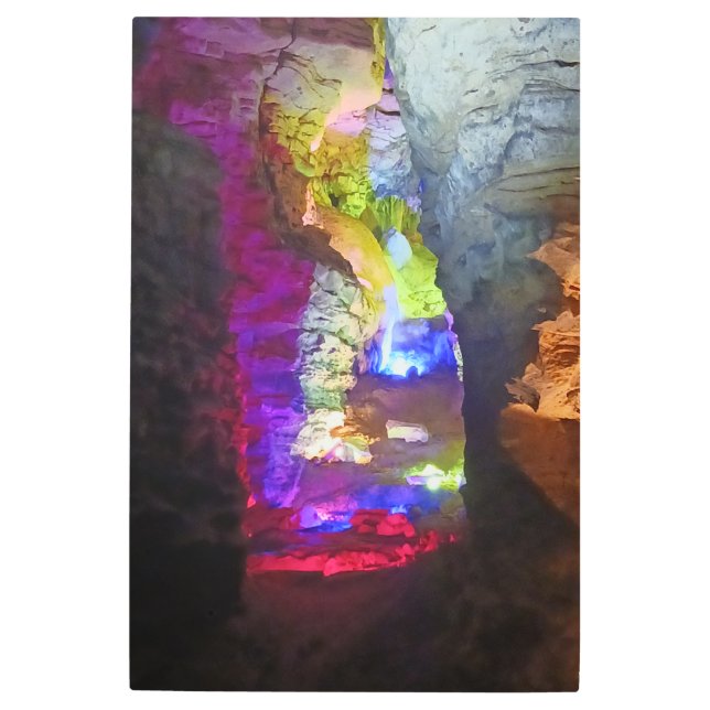 洞窟のメタルウォールアートに メタルプリント (正面)
