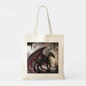 洞窟の中のドラゴン トートバッグ (裏面)
