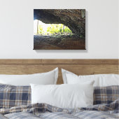 洞窟の写真の中に キャンバスプリント (インサイチュ (寝室))