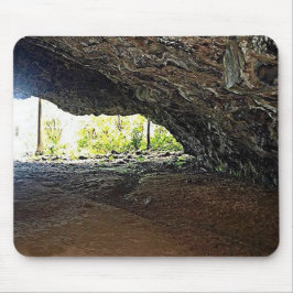 洞窟の写真の中 マウスパッド