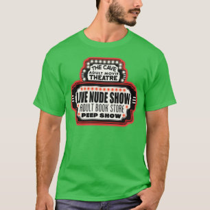 洞窟の大人劇場を廃止したロサンゼルス Tシャツ