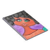 洞窟の女性-ノートの黒 ノートブック (右側)