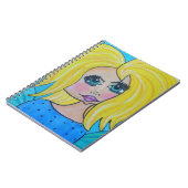 洞窟の女性-ノート-ブロンドの女性 ノートブック (左側)