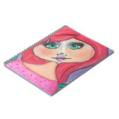 洞窟の女性-ノート-赤 ノートブック (左側)