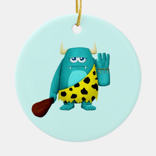 洞窟の怪物 セラミックオーナメント (正面)