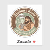 洞窟の時代からの先史時代のカフェイン執着 シール (シート)