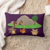 洞窟の枕に可愛い漫画|過去記事 ランバークッション (ブランケット)