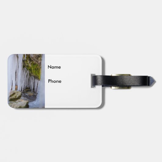 洞窟の氷柱 ラゲッジタグ (裏面横)