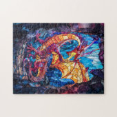 洞窟の火吹き竜 ジグソーパズル (横)