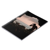 洞窟の男のシルエット ノートブック (左側)