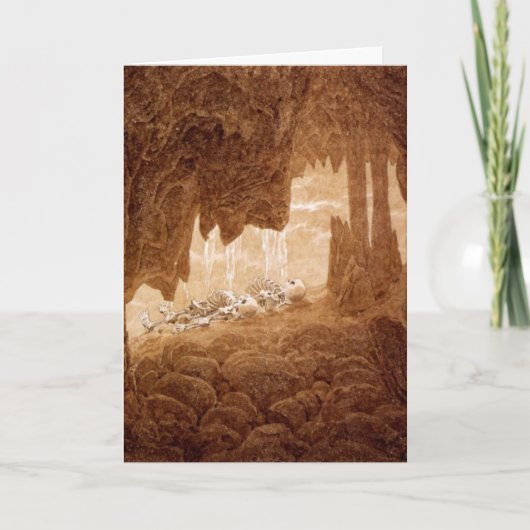 洞窟の退職カードの骨組 カード (正面)