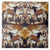 洞窟は馬にTrivetを走り書きします タイル (正面)