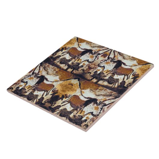 洞窟は馬にTrivetを走り書きします タイル (側面)