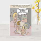 洞窟コンソールおもしろいな挨拶状 カード (黄色い花)