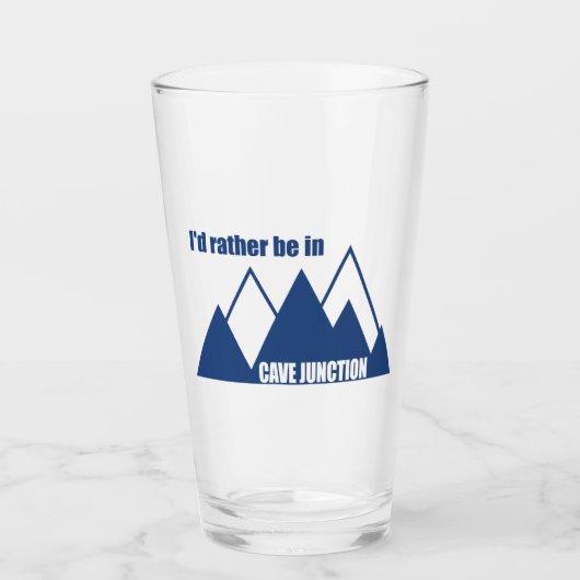 洞窟ジャンクション オレゴン州 山の中がいいな タンブラーグラス (正面)