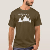 洞窟ジャンクション オレゴン州 山の中にいる方がマシ Tシャツ (正面)