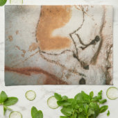 洞窟スケッチラスコーフランスの先史時代 キッチンタオル (折り畳み)