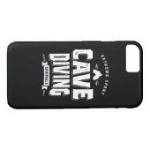 洞窟ダイビング水中探鉱ダイバーシャツ Case-Mate iPhoneケース (裏面(横))