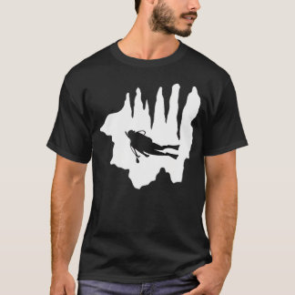 洞窟ダイビング 洞窟潜水 水中洞窟探検 Sc Tシャツ