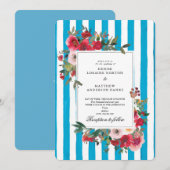 洞窟ブルーの結婚式招待状 招待状 (正面/裏面)