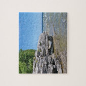 洞窟ポイント公園の海岸線 ジグソーパズル (縦)