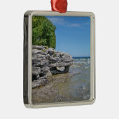 洞窟ポイント公園の海岸線 メタルオーナメント (右)