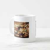 洞窟壁画のマグ コーヒーマグカップ (正面左)