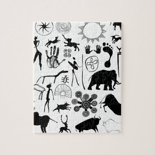 洞窟壁画 – 原始美術 ジグソーパズル (縦)