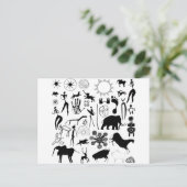 洞窟壁画 – 原始美術 ポストカード (スタンド正面)