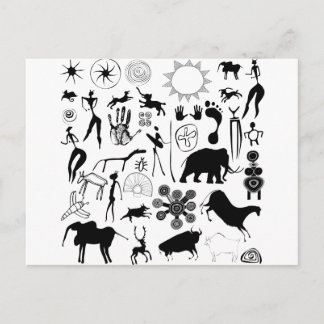 洞窟壁画 – 原始美術 ポストカード